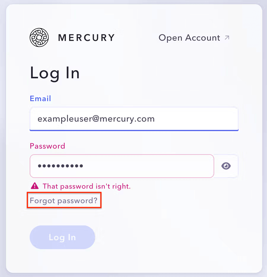 Mercury Login